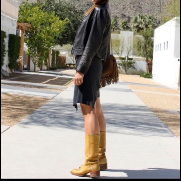 FRYE Banana campus boots yellow size 7 - Picture 6 of 16